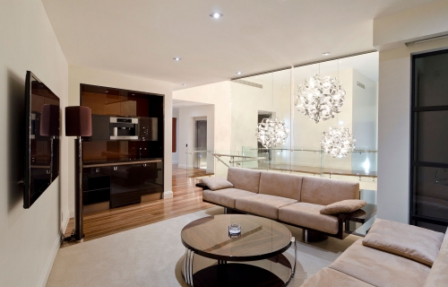 Custom built cabinet for coffee machine