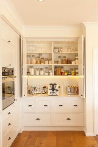 an example of kitchen cabinet with bi-folding doors