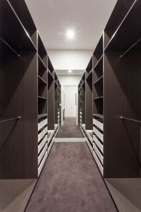 Walking wardrobe on the gold coast with soft close drawers