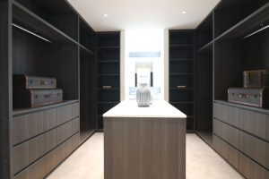 walk-in wardrobe built by Cuisine Kitchens Gold Coast