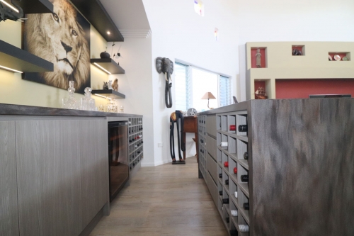 Custom cabinet with corian tops Gold Coast