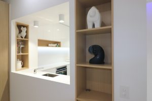 Niche cabinets in modern granny flat Gold Coast 2